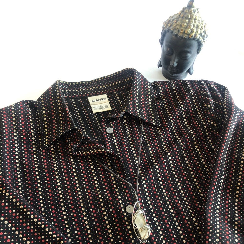 Vintage Liz Baker Blouse Size 16